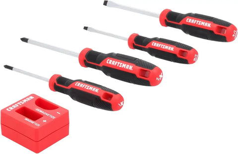 CRAFTSMAN Screwdriver Set 5 PC Magnetic Tips, Comfort Handle (CMHT65136)
