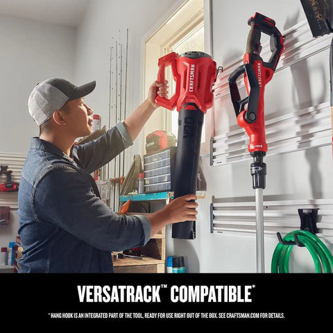 CRAFTSMAN Leaf Blower Cordless with Battery and Charger V20 RP, Up to 110 MPH Power, Handheld Electric Leaf Blower, Brushless Motor, Lightweight, 5.0Ah (CMCBL730P1)