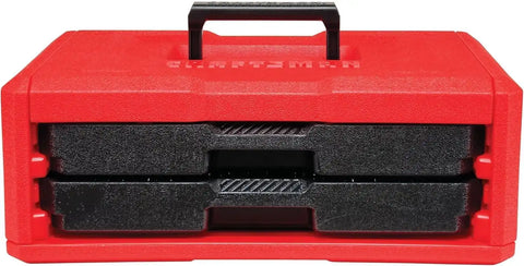 CRAFTSMAN Mechanics Tool Set, 256-Piece Hand Tool and Socket Set with 72-tooth Low Profile Ratchet and 2-Drawer Tool Box (CMMT45256)
