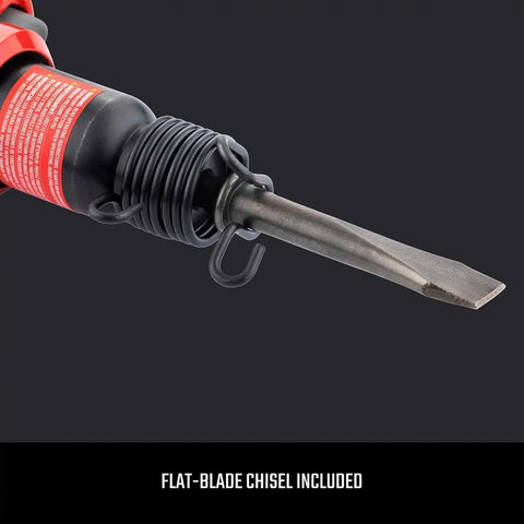 CRAFTSMAN Air Hammer, Medium Stroke, 2,800 BPM, Anti-Slip Handle, 4.4 SCFM at 90 PSI, Flat-Blade Chisel Included