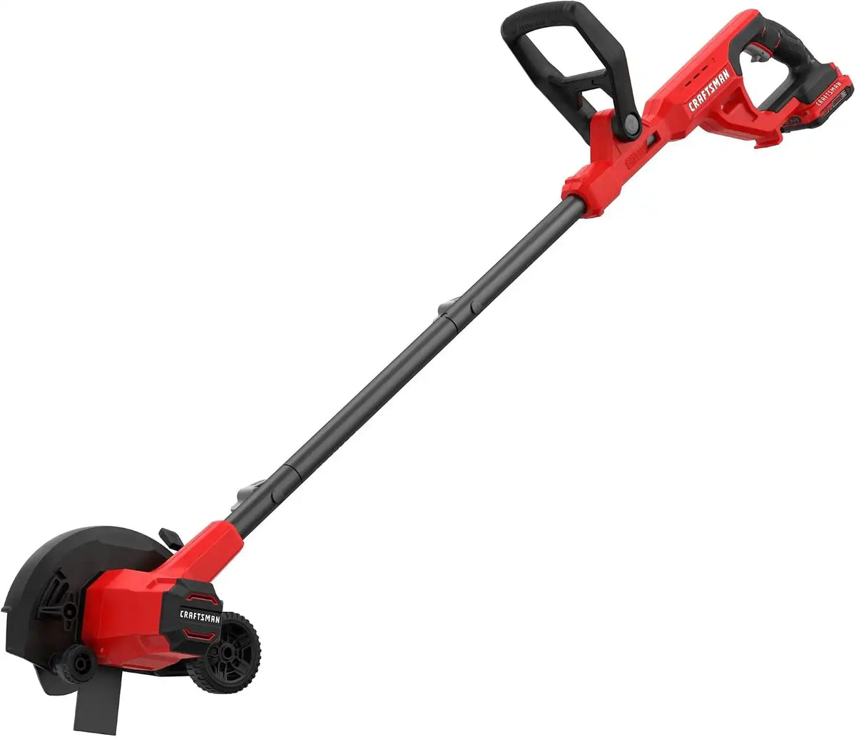 CRAFTSMAN Cordless Edger Lawn Tool, 20V MAX Battery, Charger and Blade Included, Lightweight Lawn Edger, 7.5 in Cutting Width, 1000 Ft of Edging per Charge (CMCED400D1)