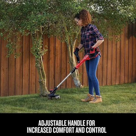 CRAFTSMAN V20 Weed Wacker Cordless String Trimmer and Edger, Weed Eater Includes 2.0 Ah Battery and Charger, Lightweight, Extended Runtime, 2 Speed (CMCST900D1)