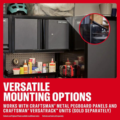 CRAFTSMAN Welded 2-Door Wall Cabinet (Black/Gray) (CMST32615BG)