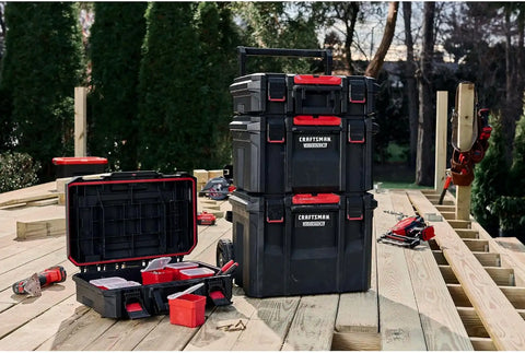 CRAFTSMAN VERSASTACK XL Tool Box, Waterproof Indoor/Outdoor, Stackable Tool Storage, Lockable, 21 Inch (CMST21430)