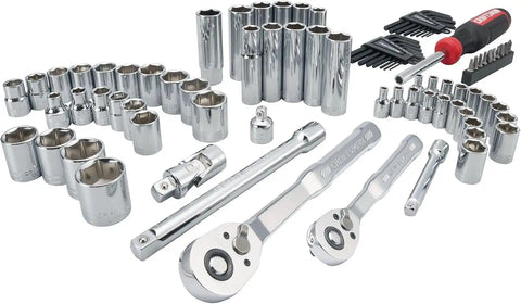 CRAFTSMAN Mechanics Tool Set, 83 Piece Hand Tool and Socket Set SAE/Metric (CMMT12121)