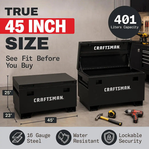 60" Craftsman Jobsite Box in Black