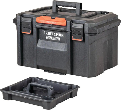 CRAFTSMAN VERSASTACK XL Tool Box, Waterproof Indoor/Outdoor, Stackable Tool Storage, Lockable, 21 Inch (CMST21430)