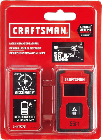CRAFTSMAN 55 ft. Pocket Laser Distance Measurer (CMHT77721)