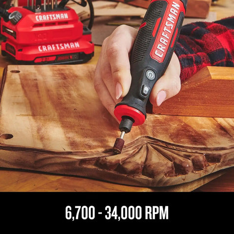 CRAFTSMAN V20 Cordless Rotary Tool, Tool Only (CMCE030B)