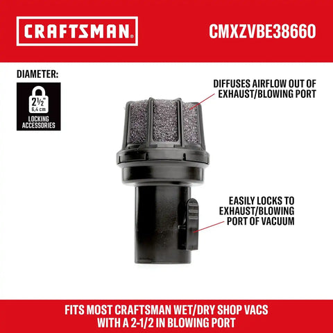 CRAFTSMAN CMXEVBE18595 16 Gallon 6.5 Peak HP Wet Dry Vac, Heavy-Duty Shop Vacuum Wet and Dry with Filter, 4 Dust Bags, Hose, Diffuser and Attachments for Home Projects & Renovations