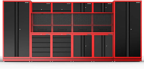 CRAFTSMAN Welded 2-Door Base Cabinet (Red/Black) (CMST32602RB)