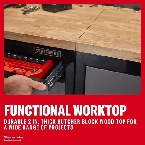 CRAFTSMAN Welded 5-Drawer Base Cabinet (Red/Black) (CMST32603RB)