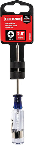 CRAFTSMAN Phillips Screwdriver #0 x 2.5 in., Acetate Handle (CMHT65000)