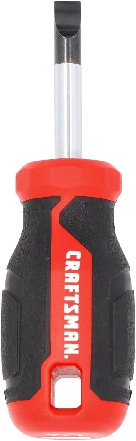 CRAFTSMAN Screwdriver SL1/4 in. x 1.5 in. Compact Slotted, Magnetic Tip, Easy Grip (CMHT65163)
