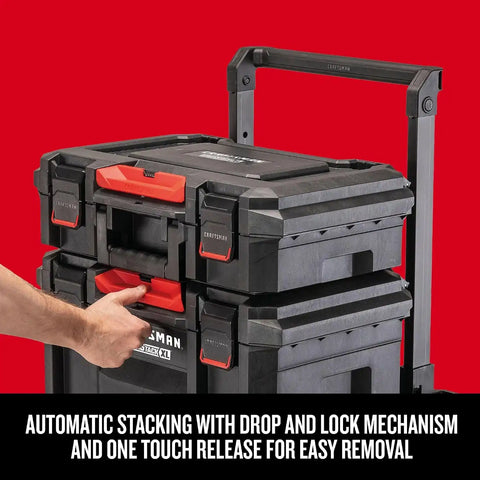 CRAFTSMAN VERSASTACK XL Rolling Tower Tool Storage System, 4 piece (CMST60420)