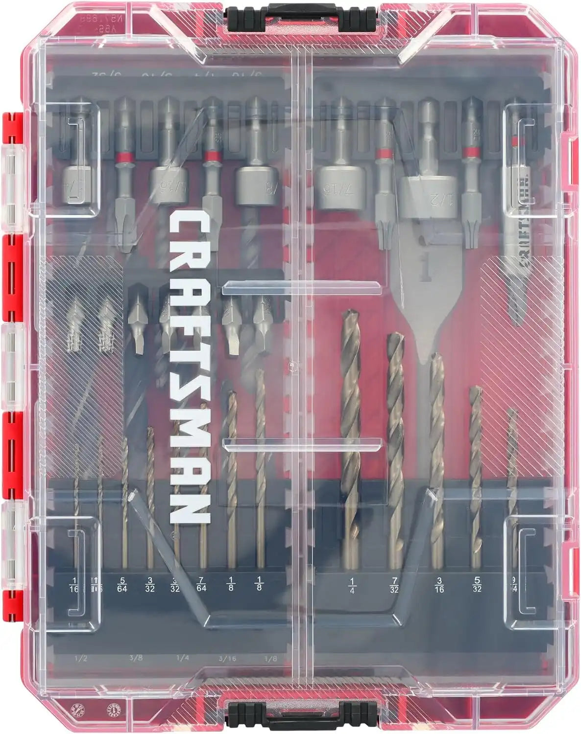 CRAFTSMAN Drill Bit Set 60 Pieces, Impact Driver and Screwdriver Bit Set , Includes Nut Drivers (CMAF1260)
