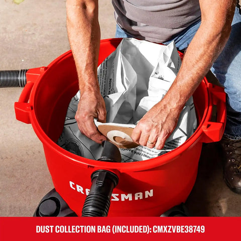CRAFTSMAN CMXEVBE17595 16 Gallon 6.5 Peak HP Wet Dry Shop Vacuum Bundle