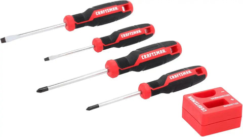CRAFTSMAN Screwdriver Set 5 PC Magnetic Tips, Comfort Handle (CMHT65136)