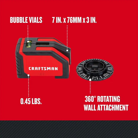 CRAFTSMAN CMHT77634 15'. Wall Mount Laser