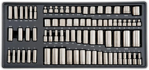 CRAFTSMAN OVERDRIVE 284-Piece Gunmetal Chrome Mechanics Tool Set, Standard SAE/Metric Socket Set, with Hard Case (CMMT99284)