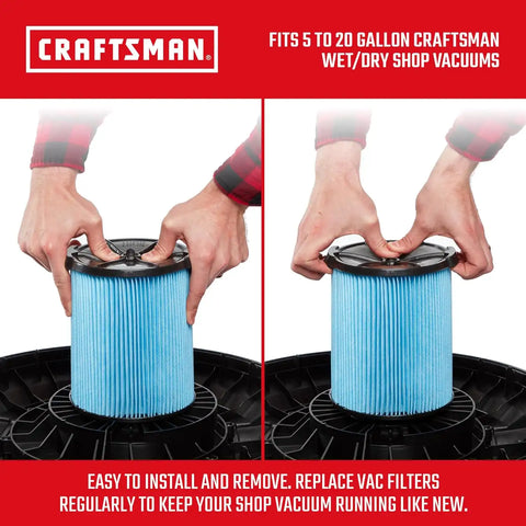 CRAFTSMAN CMXZVBE38776 Genuine 5-20 Gal. Fine Dust Wet Dry Vacuum Filter