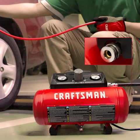CRAFTSMAN 1.5 Gallon 3/4HP Oil-Free Portable Air Compressor 125PSI | Lightweight, 1.5 CFM @ 90 PSI, Fast Fill and Consistent Power, Oil-free Pump, Low Maintenance, Home DIY, Tire Inflation