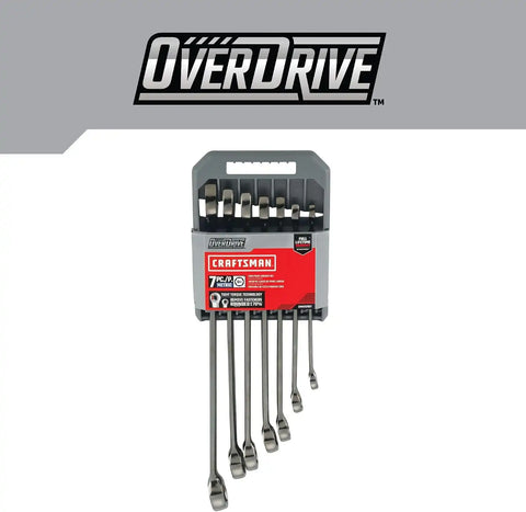 CRAFTSMAN OVERDRIVE 7-Piece Metric Wrench Set (CMMT87807)