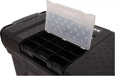 CRAFTSMAN Rolling Tool Box with Wheels, Includes Organizers and Trays, Heavy Duty Plastic, Lockable, 15.2 Inch (CMST33026)