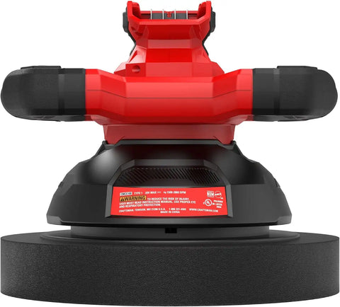 CRAFTSMAN V20 Cordless Buffer Polisher, Orbital Polisher for Car Detailing, 10-inch with Splash Guard, Bare Tool Only (CMCE100B)