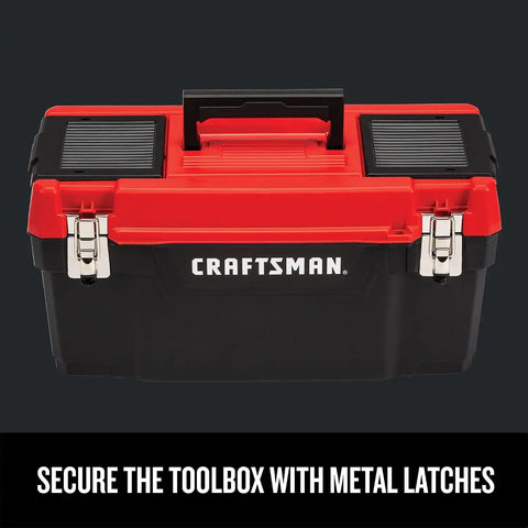 CRAFTSMAN Tool Box, Lockable 20-inch with Removable Tray and Small Parts Storage (CMST20901)