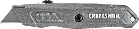 CRAFTSMAN Utility Knife, Retractable, 3 Blades Included (CMHT10585)