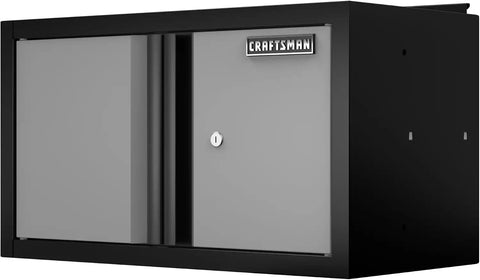 CRAFTSMAN Welded 2-Door Wall Cabinet (Black/Gray) (CMST32615BG)
