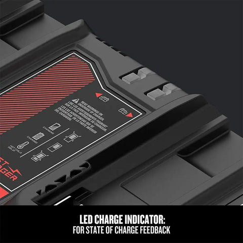 CRAFTSMAN V20 2Ah Lithium Ion Dual-Port Power Tool Battery Charger (CMCB124)