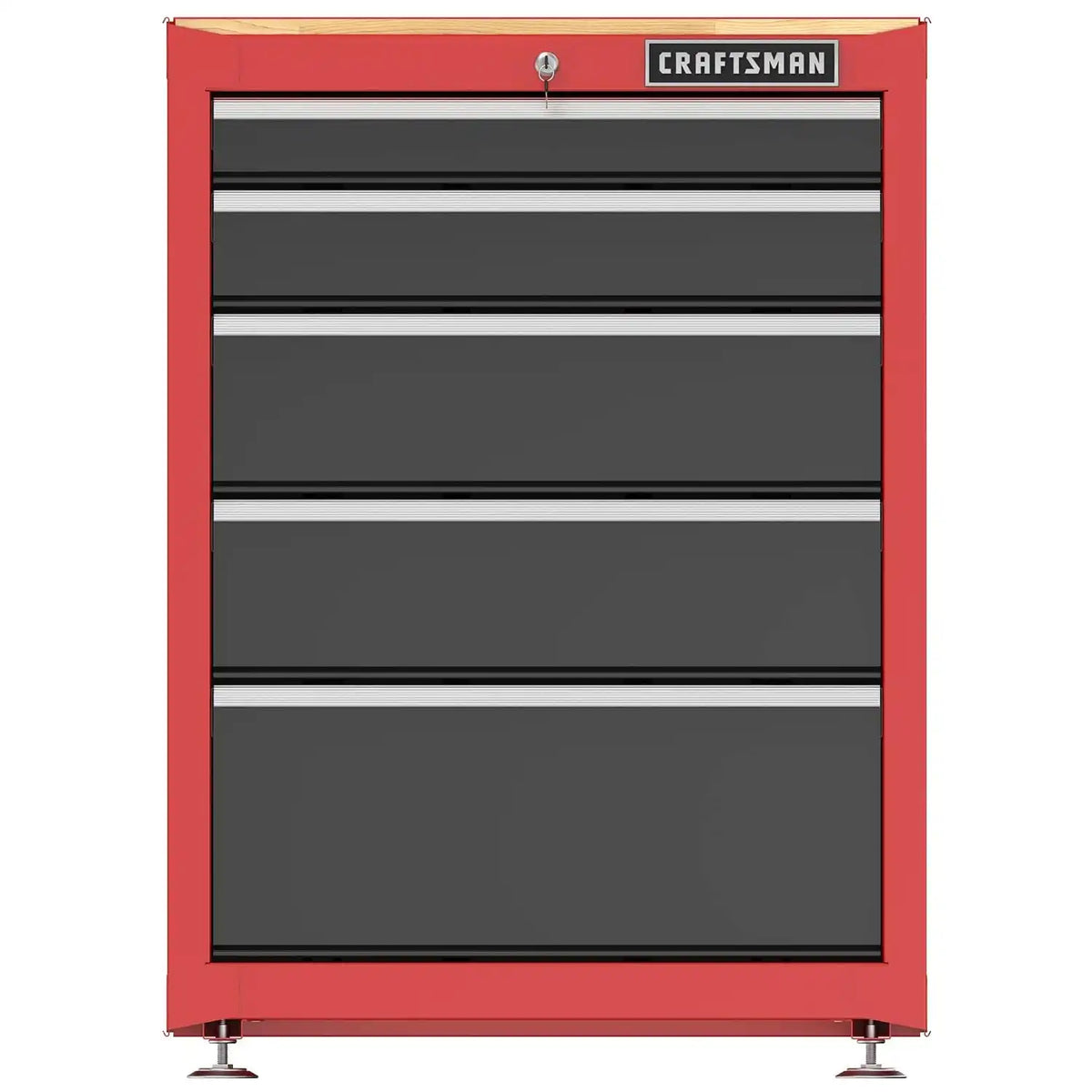 CRAFTSMAN Garage Storage Cabinet, Metal, Freestanding, 5-Drawers (CMST22602RB)