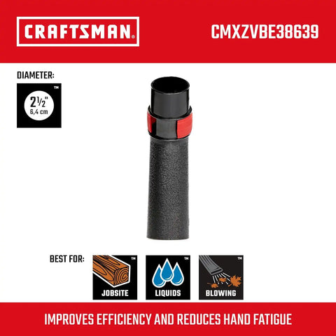 CRAFTSMAN CMXZVBE38639 2-1/2 in. Hose Grip Handle Wet Dry Vac Attachment