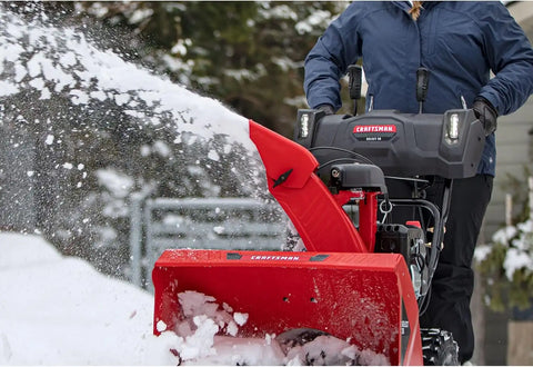 CRAFTSMAN Select 26" Gas Powered Snow Blower, Two-Stage Snow Blower Gas Self Propelled with Push-Button Start, 243cc 4-Cycle OHV Engine, Dual LED Lights (31AM6C2FB93)