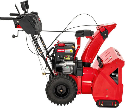 CRAFTSMAN Select 26" Gas Powered Snow Blower, Two-Stage Snow Blower Gas Self Propelled with Push-Button Start, 243cc 4-Cycle OHV Engine, Dual LED Lights (31AM6C2FB93)