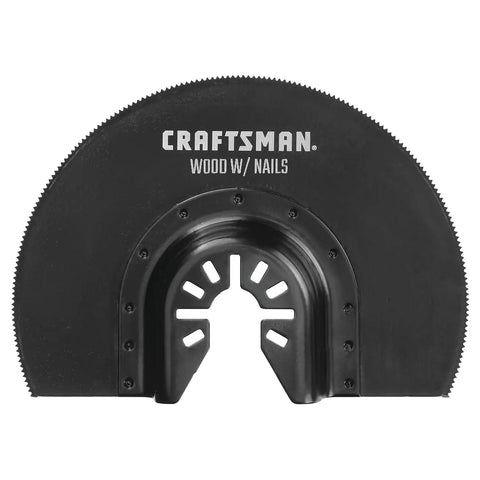 CRAFTSMAN Bi-Metal Oscillating Tool Blade for Wood and Metal, Semicircle (CMAO113)