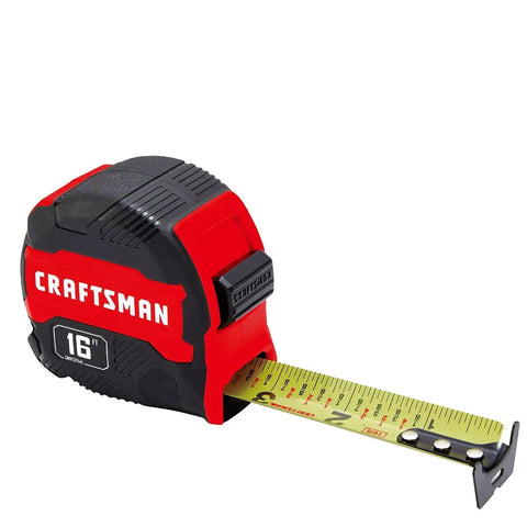 CRAFTSMAN Tape Measure, Compact Easy Grip, 16 FT (CMHT37441S) (Pack of 6)