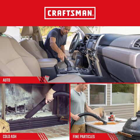 CRAFTSMAN CMXZVBE3877 10-14 Gal. Wet Dry Shop Vacuum Dust Collection Bags | For Fine Dust, Fits Most 10 to 14 Gallon Shop Vacuums, Collects Dry Fine Debris, Reduces Cleanup Time, 2-Pack