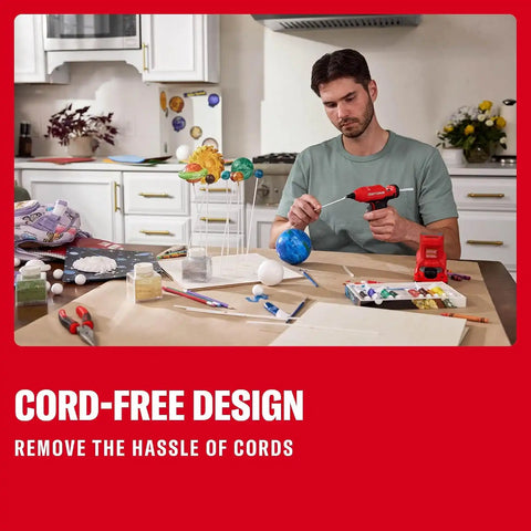 CRAFTSMAN V20 Mini Cordless Hot Glue Gun and Sticks Set with LED Light, Fast Heat Up, Dual Temperature Setting, Compact, Battery Sold Separately (CMGL100B)