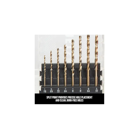 CRAFTSMAN 14-Piece Gold Oxide Drill Bit Set for Wood, Plastic, or Metal (CMAM2214)
