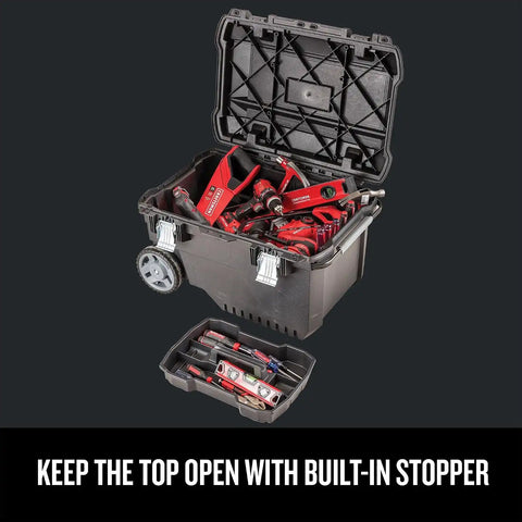 CRAFTSMAN 29-in. Rolling Tool Box with Wheels, Black, Plastic, Lockable (CMST24800)