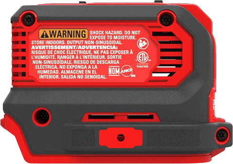 CRAFTSMAN V20 Charger, Power Inverter, Charging Ports for Type-C, Type-A, and AC, 150 Watts, Bare Tool Only (CMCB1150B)
