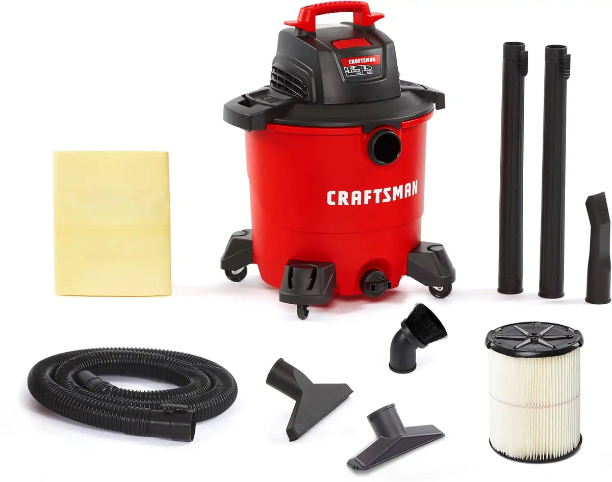CRAFTSMAN CMXEVBE18690 9 Gallon 4.25 Peak HP Wet Dry Shop Vacuum