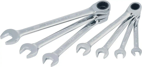 CRAFTSMAN 7-Piece Combination Ratcheting Wrench Set, 12-Point Standard SAE (CMMT87020)