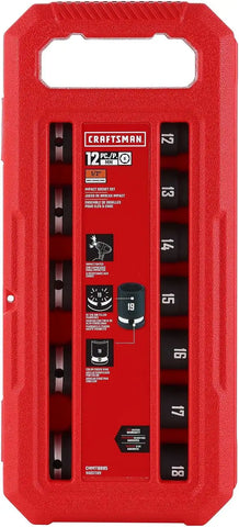 CRAFTSMAN 12 pc 1/2 in MM Shallow Impact Socket Set (CMMT16885)