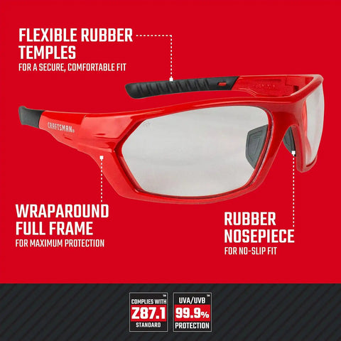Craftsman 600, Heavy Duty, Safety Glass - Clear
