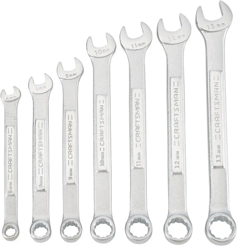 CRAFTSMAN MM WRENCH SET IN POUCH, 7PC (CMMT21086)