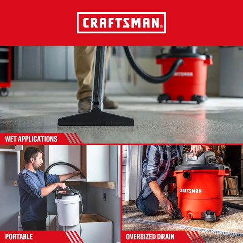 CRAFTSMAN 20 Gal. 6.5 Peak HP and 1.75 Peak HP Powerhead Vacuum Bundle
